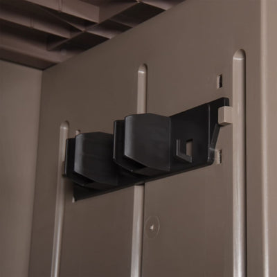 Ruskea puutarhan varastokaappi Zarandu 65x45x172cm (pp puutyyli)