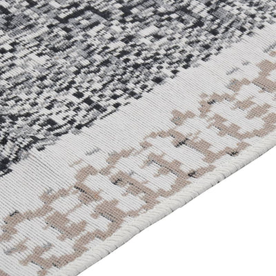 Musta ja harmaa matto Et 120x180cm (puuvilla)