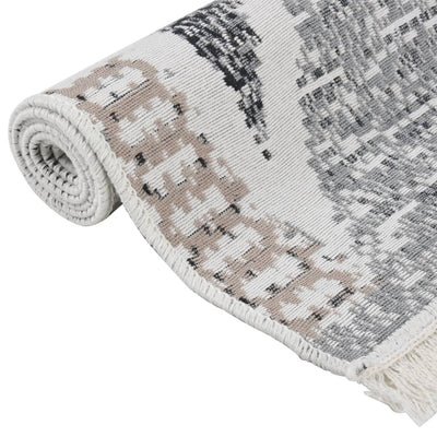 Musta ja harmaa matto Et 120x180cm (puuvilla)