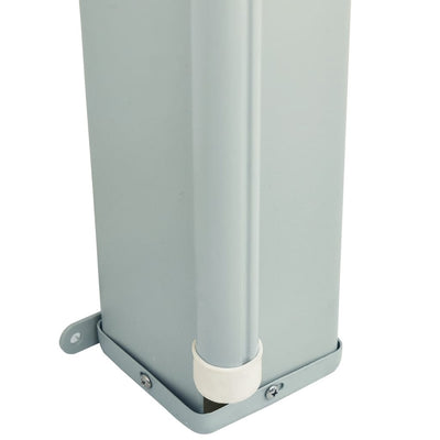 Sininen sisäänvedettävä terassin sivumarkiisi Snr 180x600cm