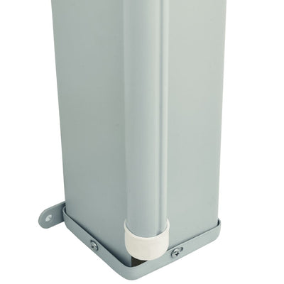 Punainen terassin sisäänvedettävä sivumarkiisi Snr 180x600cm