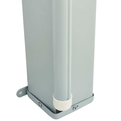 Ruskea terassin sisäänvedettävä sivumarkiisi Snr 200x600cm