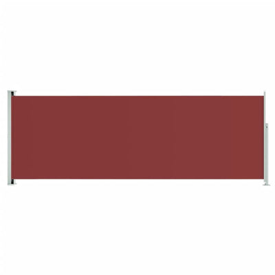 Sisäänvedettävä terassin sivumarkiisi 220x600 cm punainen