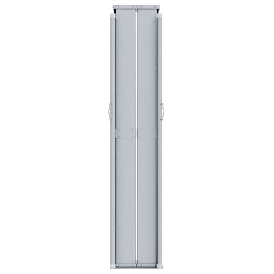 Sininen sisäänvedettävä sivumarkiisi Solimna 180x600cm