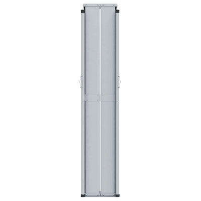 Ruskea sisäänvedettävä sivumarkiisi Solimna 200x600cm