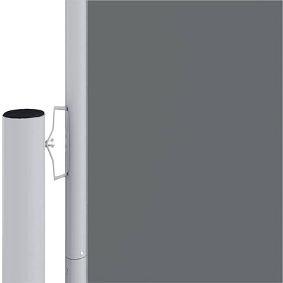 Antrasiitti sisäänvedettävä sivumarkiisi Solimna 220x600cm