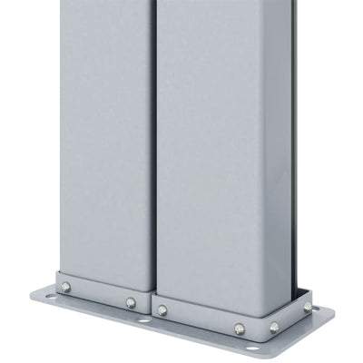 Antrasiitti sisäänvedettävä sivumarkiisi Solimna 180x1000cm