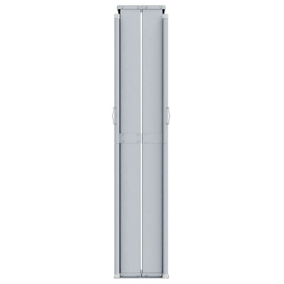 Sininen sisäänvedettävä sivumarkiisi Solimna 180x1000cm