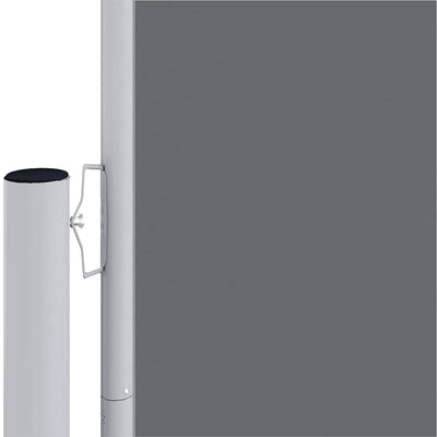 Antrasiitti sisäänvedettävä sivumarkiisi Solimna 220x1000cm