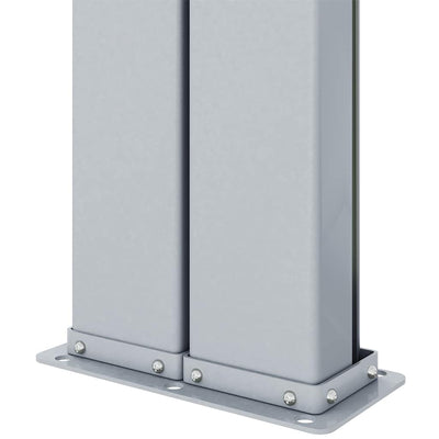 Ruskea sisäänvedettävä sivumarkiisi Solimna 220x1000cm