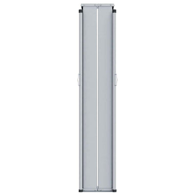 Antrasiitti sisäänvedettävä sivumarkiisi Solimna 117x1200cm