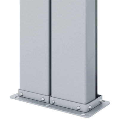 Antrasiitti sisäänvedettävä sivumarkiisi Solimna 160x1200cm