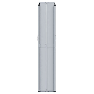 Musta sisäänvedettävä sivumarkiisi Solimna 180x1200cm