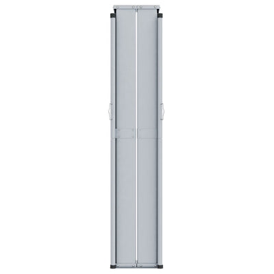 Antrasiitti sisäänvedettävä sivumarkiisi Solimna 180x1200cm