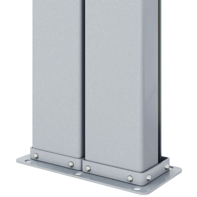 Ruskea sisäänvedettävä sivumarkiisi Solimna 180x1200cm