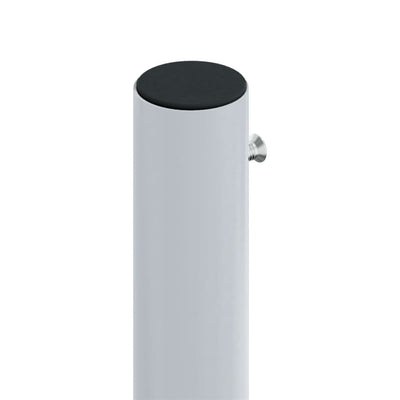 Musta sisäänvedettävä sivumarkiisi Solimna 220x1200cm