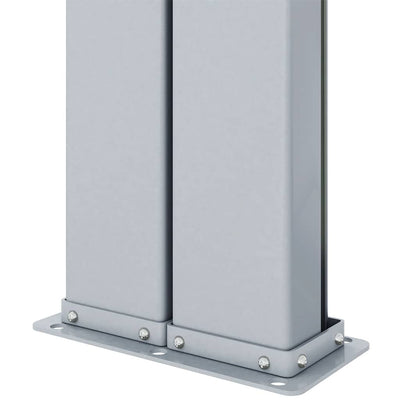 Antrasiitti sisäänvedettävä sivumarkiisi Solimna 220x1200cm