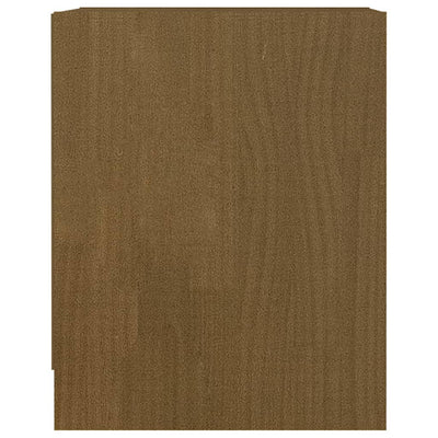 Yöpöydät 2 kpl hunajanruskea 35,5x33,5x41,5 cm täysi mänty