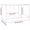 TV-taso 70x33x42 cm täysi mänty
