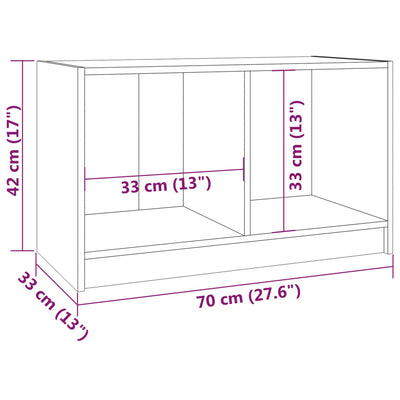 TV-taso 70x33x42 cm täysi mänty