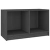 TV-taso harmaa 70x33x42 cm täysi mänty