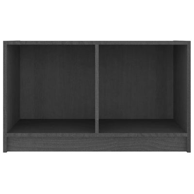 TV-taso harmaa 70x33x42 cm täysi mänty