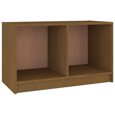 TV-taso hunajanruskea 70x33x42 cm täysi mänty