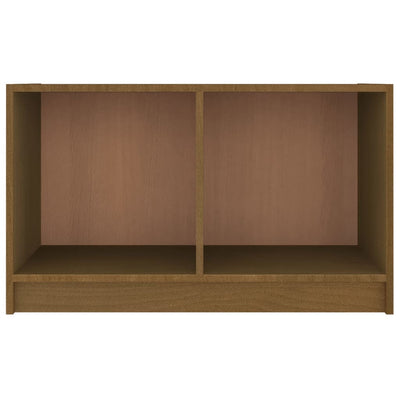 TV-taso hunajanruskea 70x33x42 cm täysi mänty