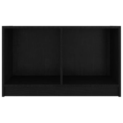TV-taso musta 70x33x42 cm täysi mänty