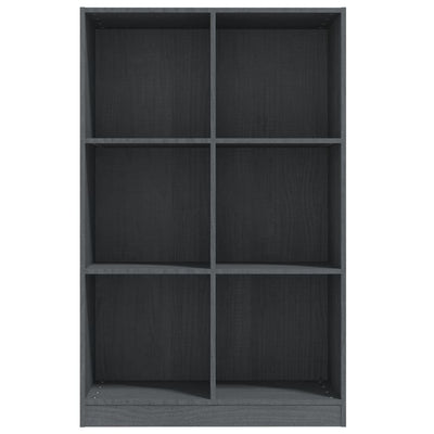 Kirjahylly harmaa 70x33x110 cm täysi mänty