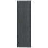 Kirjahylly harmaa 70x33x110 cm täysi mänty