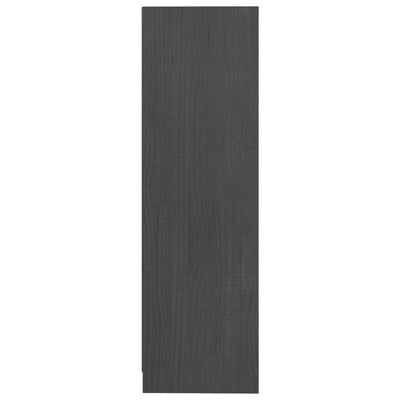 Kirjahylly harmaa 70x33x110 cm täysi mänty