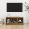 TV-taso hunajanruskea 104x33x41 cm täysi mänty