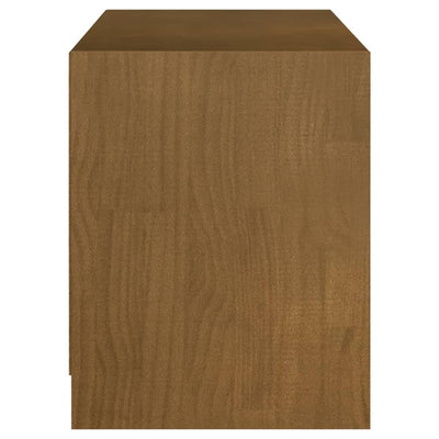 TV-taso hunajanruskea 104x33x41 cm täysi mänty