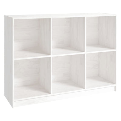 Kirjahylly valkoinen 104x33x76 cm täysi mänty