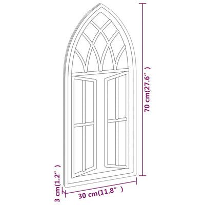 Musta peili Agire 70x30cm (rauta sisäkäyttöön)