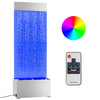 Kuplapylväs RGB LED-valoilla ruostumaton teräs/akryyli 110 cm