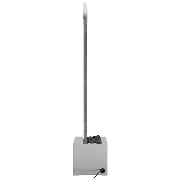 Kuplapylväs RGB LED-valoilla ruostumaton teräs/akryyli 110 cm