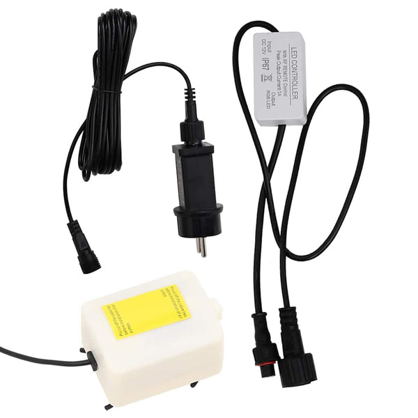 Kuplapylväs RGB LED-valoilla ruostumaton teräs/akryyli 110 cm