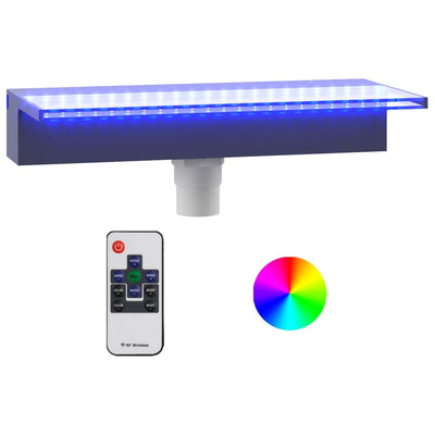 Vesiputous RGB LED-valoilla akryyli 45 cm