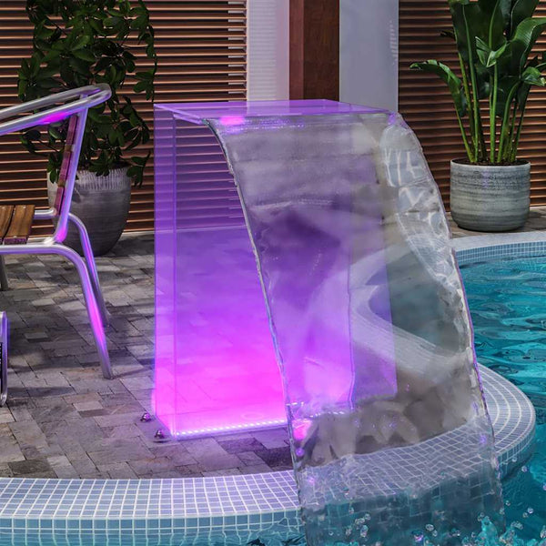 Uima-altaan suihkulähde Milinita 51cm (rgb led-valoilla akryyli)