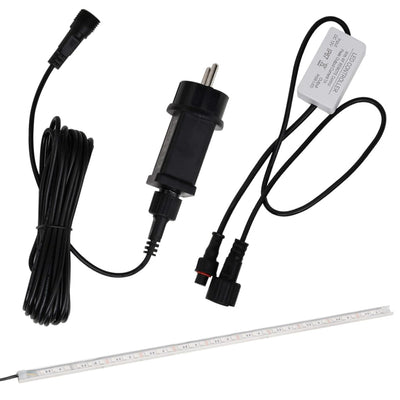 Ruostumaton teräs vesiputous Agregate 30cm (rgb led-valoilla)