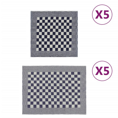 Sinivalkoinen pyyhesetti Zahariuta N/A (10 kpl puuvilla)