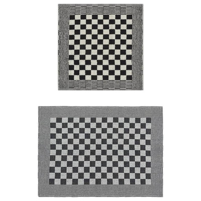 Mustavalkoinen pyyhesetti Zahariuta 20 kpl (puuvilla)