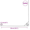 Pressu 650 g/m² 4x4 m musta