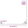 Pressu 650 g/m² 1,5x20 m musta
