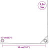 Pressu 650 g/m² 3,5x5 m musta