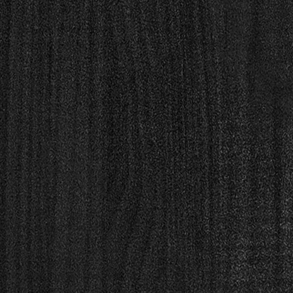 Musta puutarhan kukkalaatikko Aprilian 31x31x70cm (mänty)