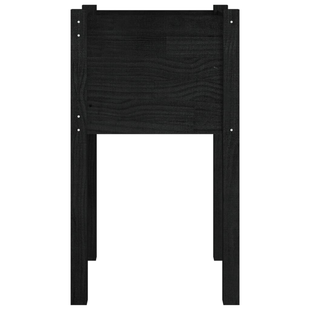 Musta puutarhan kukkalaatikot Velican 40x40x70cm (2 kpl mänty)