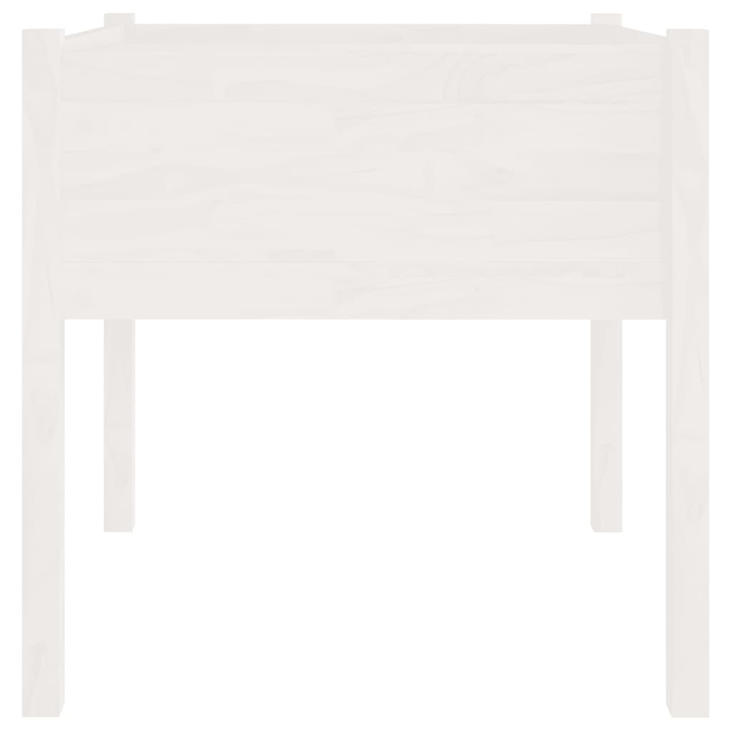 Valkoinen ulkokukkalaatikko Rakossy 70x70x70cm (mänty)